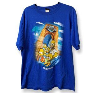 Universal Studios The Simpsons on Rollercoaster T Shirt Size XL